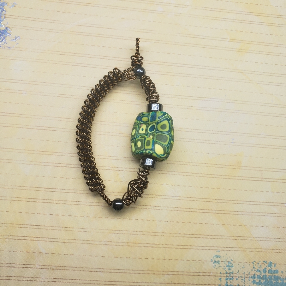 Wire wrapped pendant - Picture 3 of 5